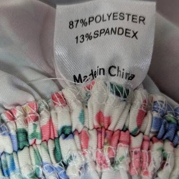 Princess Polly Floral Halter Open Back Deep V Neck Womens Mini Dress 6 - Picture 5 of 8